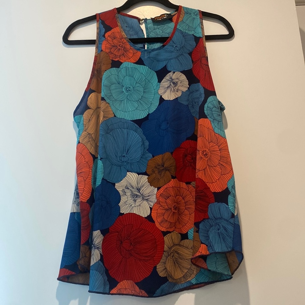 Renee c. Floral Tank top